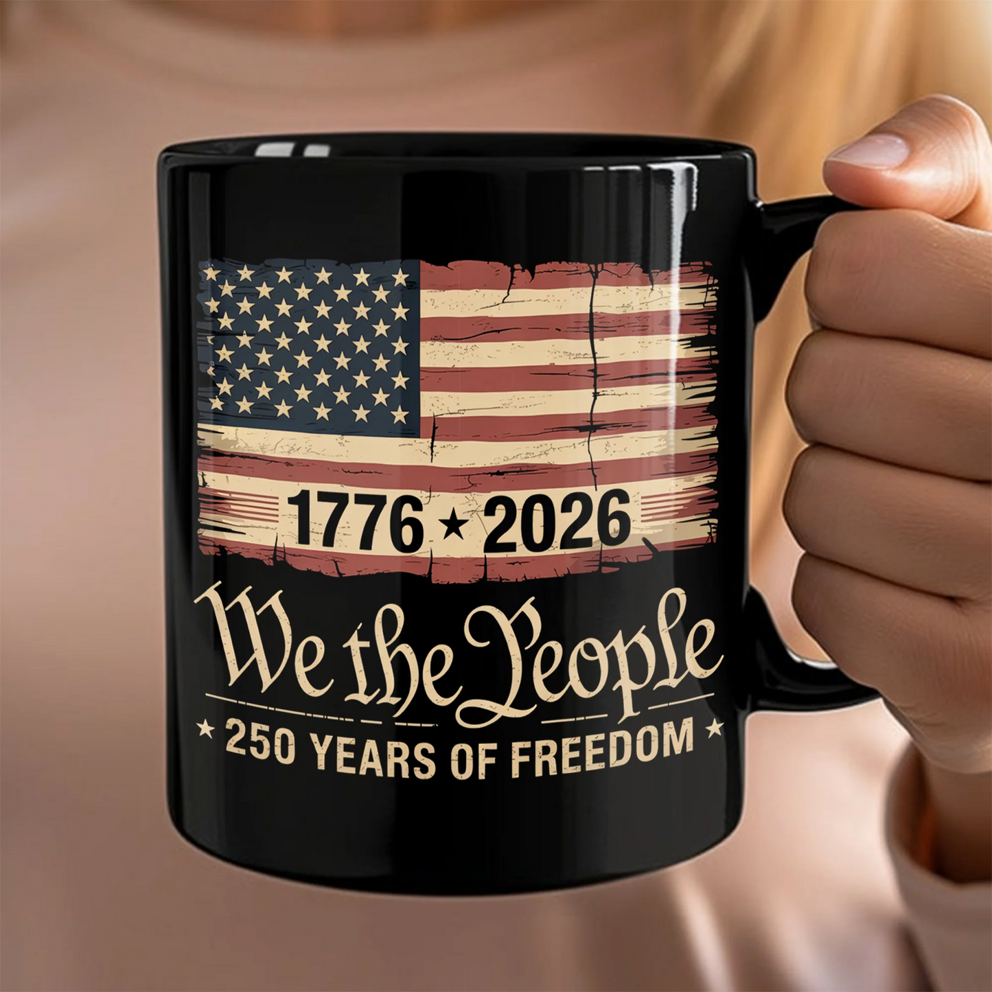 America 250th Birthday US Flag 250 Years We The People